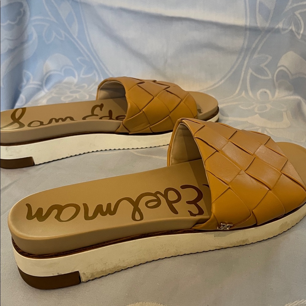 Sam Edelman Beige Slide Sandals - Picture 3 of 4